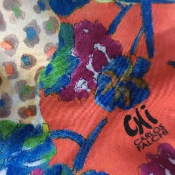 CHI by CARLOS FALCHI "LEAVES " BUCKET HANDBAG NWT - Picture 7 of 8